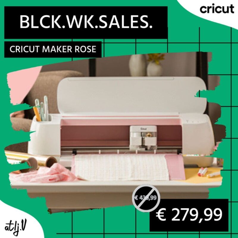 semaine noire cricut maker rose