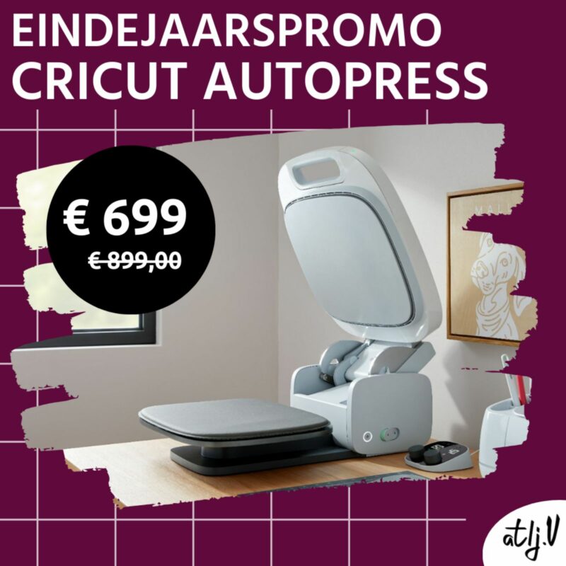 eindejaarspromo cricut autopress